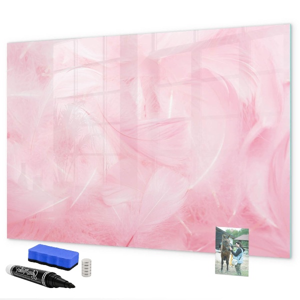 Schreib magnettafel Rosa Tafel für Notizen und Fotos
