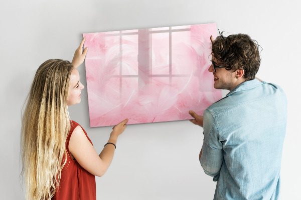 Schreib magnettafel Rosa Tafel für Notizen und Fotos