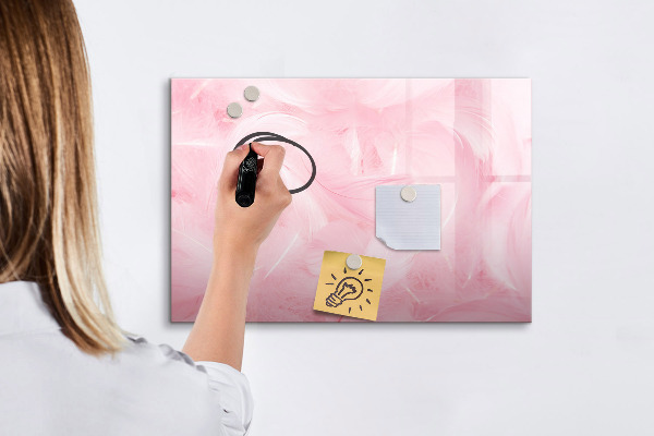 Schreib magnettafel Rosa Tafel für Notizen und Fotos
