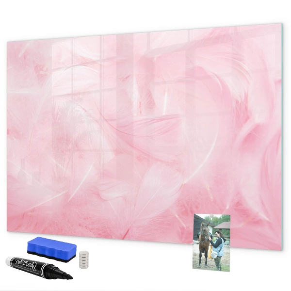 Schreib magnettafel Rosa Tafel für Notizen und Fotos