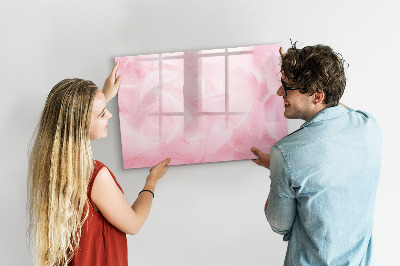 Schreib magnettafel Rosa Tafel für Notizen und Fotos