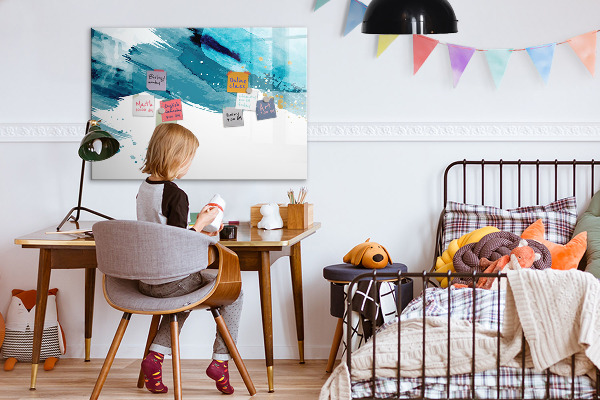 Magnettafel zum schreiben Ein farbenfrohes Poster zur Präsentation von Fotos
