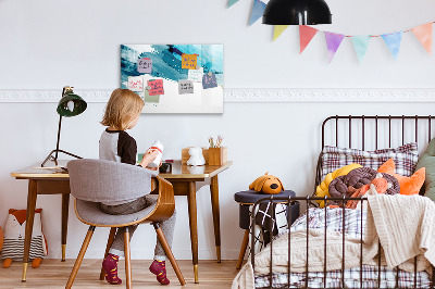 Magnettafel zum schreiben Ein farbenfrohes Poster zur Präsentation von Fotos