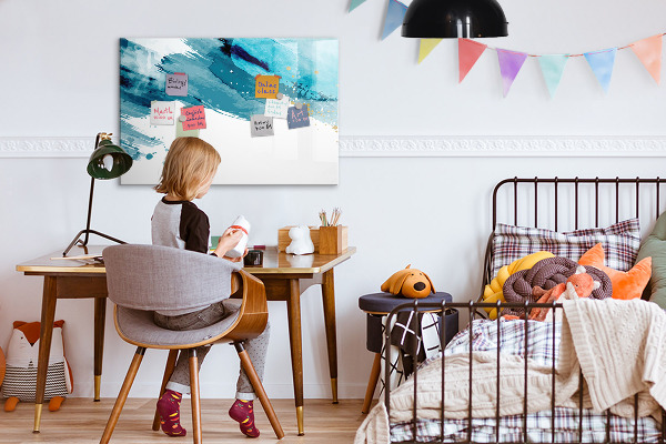 Magnettafel zum schreiben Ein farbenfrohes Poster zur Präsentation von Fotos