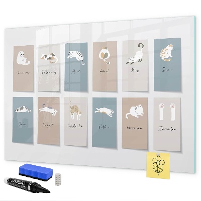 Magnettafel zum schreiben Ein kreativer Kalender für jede Jahreszeit
