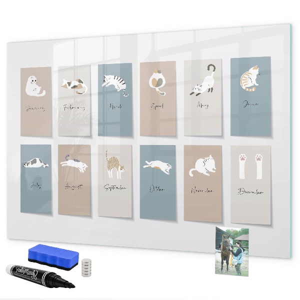Magnettafel zum schreiben Ein kreativer Kalender für jede Jahreszeit