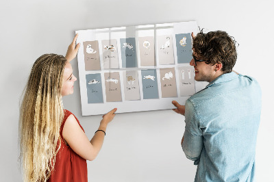 Magnettafel zum schreiben Ein kreativer Kalender für jede Jahreszeit