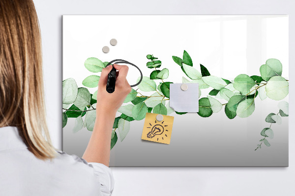 Magnettafel zum schreiben Grüne Tafel für Fotos und Notizen