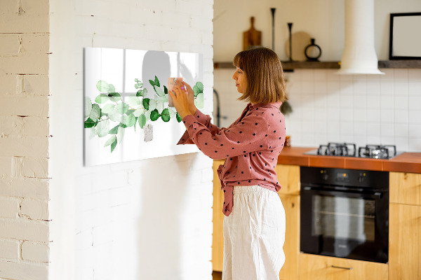 Magnettafel zum schreiben Grüne Tafel für Fotos und Notizen