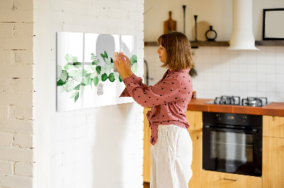 Magnettafel zum schreiben Grüne Tafel für Fotos und Notizen