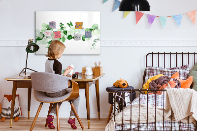 Magnettafel zum schreiben Grüne Tafel für Fotos und Notizen