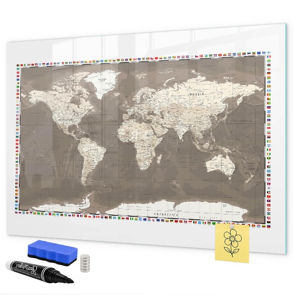 Schreib magnettafel Interaktive Karte für Erinnerungen und Notizen