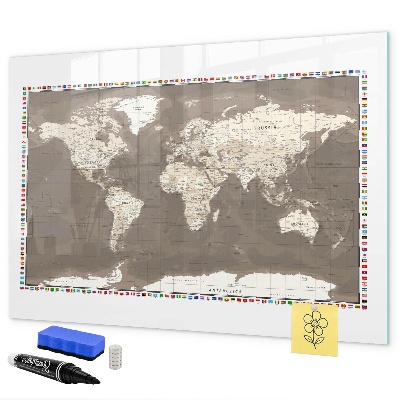 Schreib magnettafel Interaktive Karte für Erinnerungen und Notizen