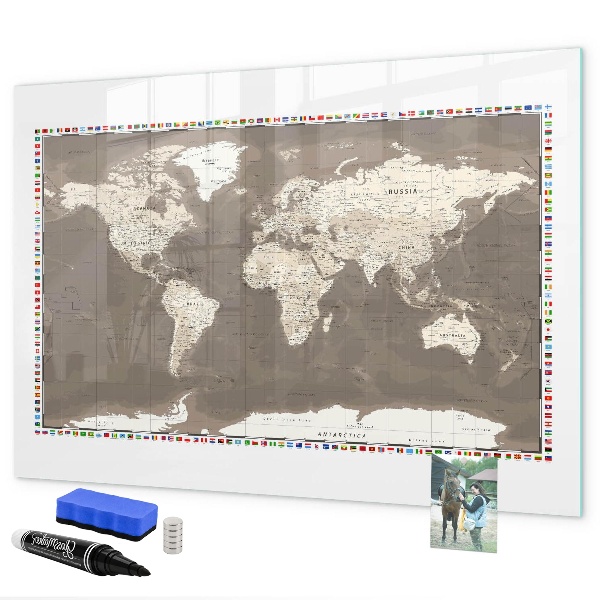 Schreib magnettafel Interaktive Karte für Erinnerungen und Notizen