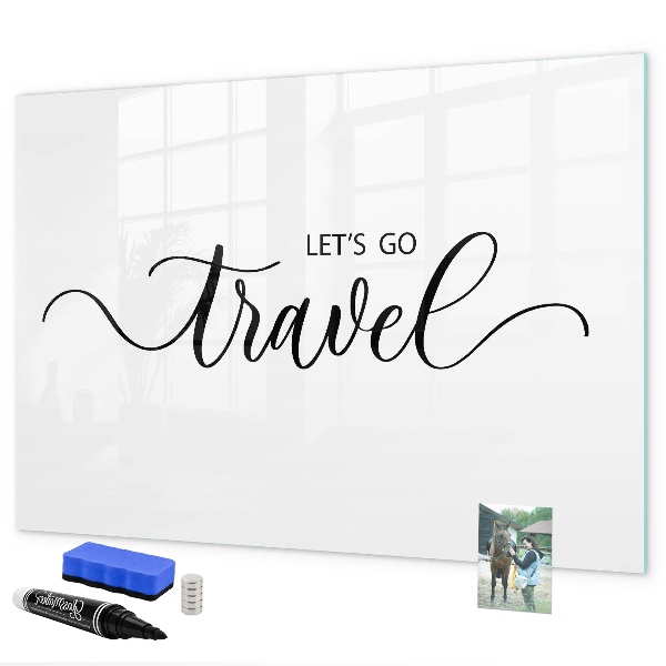 Schreib magnettafel Reisesouvenirs und Erinnerungen