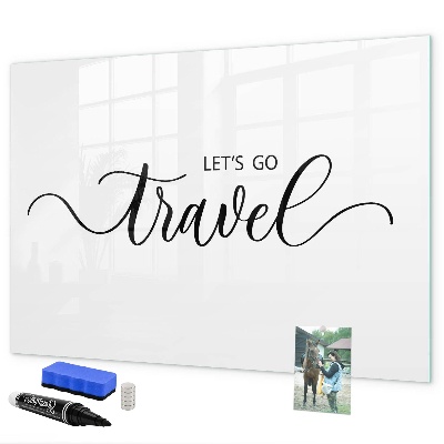 Schreib magnettafel Reisesouvenirs und Erinnerungen