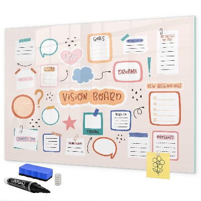 Magnettafel zum schreiben Kreative Inspiration und Zieltafel
