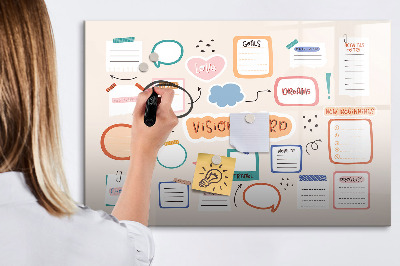 Magnettafel zum schreiben Kreative Inspiration und Zieltafel
