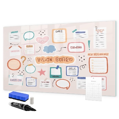 Magnettafel zum schreiben Kreative Inspiration und Zieltafel