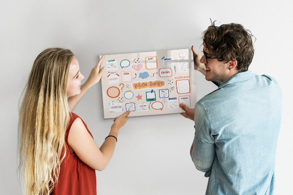 Magnettafel zum schreiben Kreative Inspiration und Zieltafel