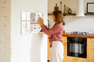 Magnettafel zum schreiben Kreative Inspiration und Zieltafel