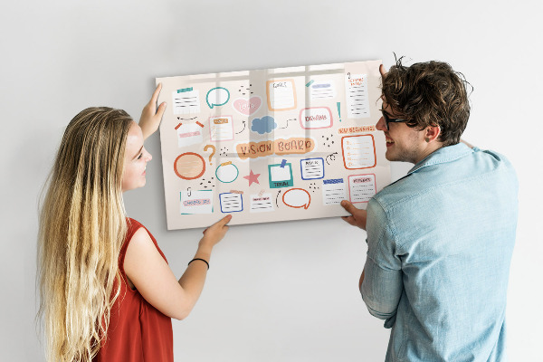 Magnettafel zum schreiben Kreative Inspiration und Zieltafel