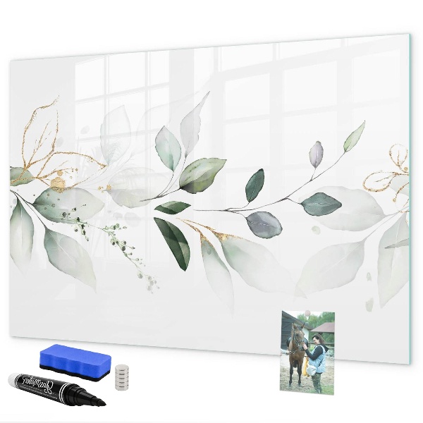 Schreib magnettafel Stilvolle Pinnwand für Fotos und Notizen
