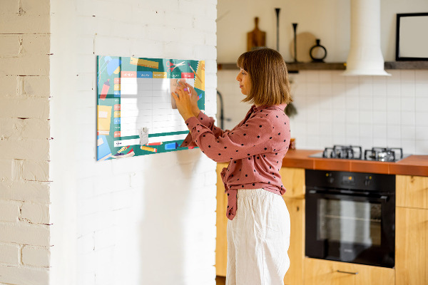 Schreib magnettafel Wochenplaner mit Platz für Fotos
