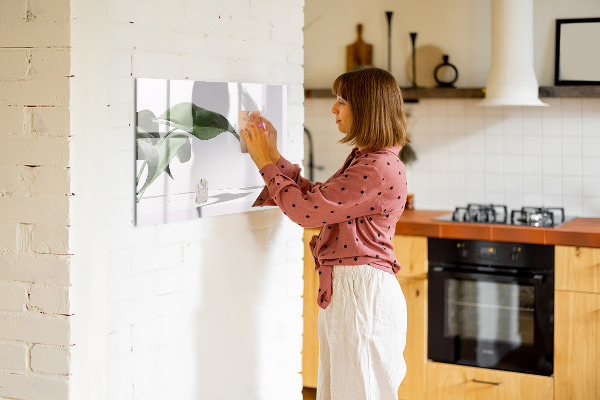 Magnettafel zum schreiben Pflanzen und Erinnerungen an der Wand