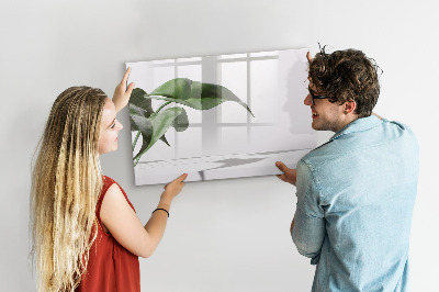 Magnettafel zum schreiben Pflanzen und Erinnerungen an der Wand