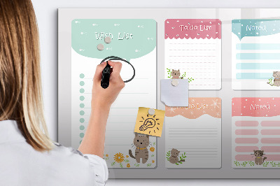 Schreib magnettafel Planen mit Freude und Kreativität