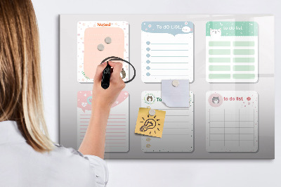 Schreib magnettafel Hausaufgaben- und Notizen-Organizer