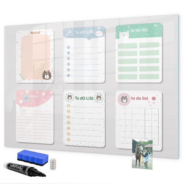 Schreib magnettafel Hausaufgaben- und Notizen-Organizer