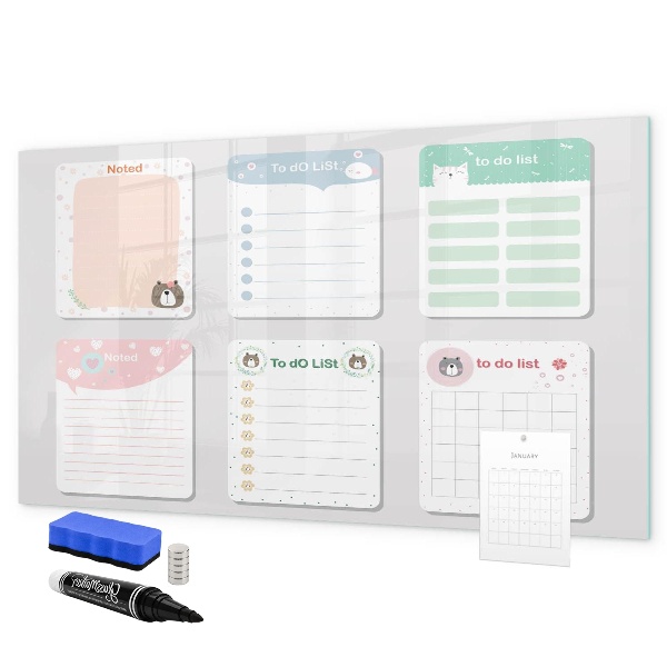 Schreib magnettafel Hausaufgaben- und Notizen-Organizer