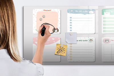 Schreib magnettafel Hausaufgaben- und Notizen-Organizer