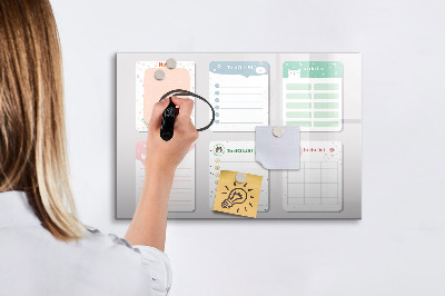 Schreib magnettafel Hausaufgaben- und Notizen-Organizer