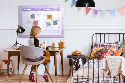 Magnettafel zum schreiben Wochenplaner mit Platz für Fotos