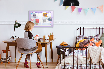 Magnettafel zum schreiben Wochenplaner mit Platz für Fotos