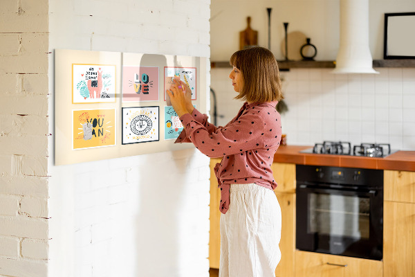 Magnettafel zum schreiben Kreative Collagen voller positiver Emotionen
