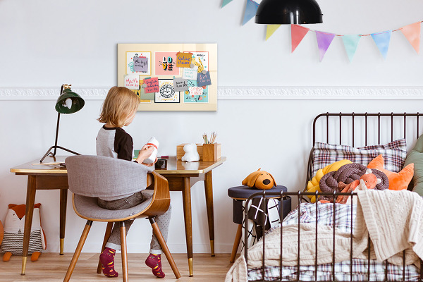 Magnettafel zum schreiben Kreative Collagen voller positiver Emotionen