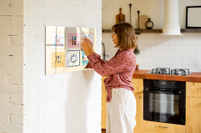 Magnettafel zum schreiben Kreative Collagen voller positiver Emotionen