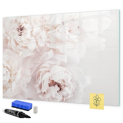 Schreib magnettafel Blumenmotiv mit Platz für Fotos