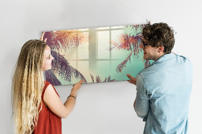 Magnettafel zum schreiben Sommererinnerungen im tropischen Stil