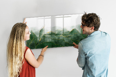 Schreib magnettafel Grüne Tafel für Fotos und Notizen