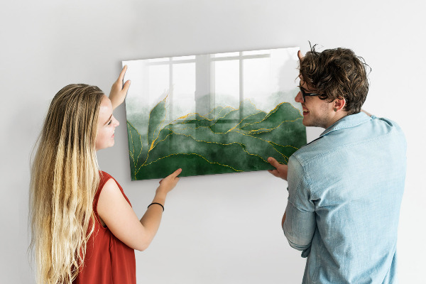 Schreib magnettafel Grüne Tafel für Fotos und Notizen