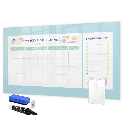 Magnettafel zum schreiben Speiseplaner und Einkaufsliste