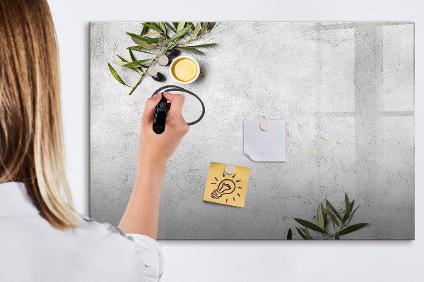 Schreib magnettafel Eine stylische Tafel für Notizen und Fotos