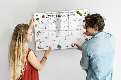 Schreib magnettafel Speiseplan für jede Woche