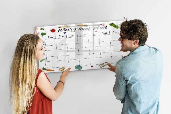 Schreib magnettafel Speiseplan für jede Woche