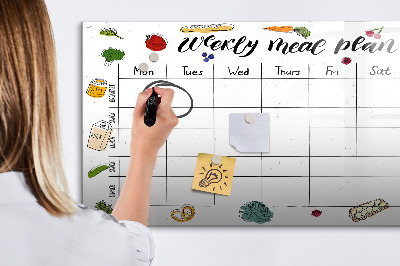 Schreib magnettafel Speiseplan für jede Woche